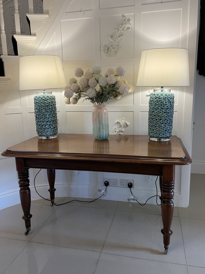 Rare Irish 12/14 Seater Metamorphic Antique Victorian Superb Quality Figured Mahogany Dining Table - Image 23